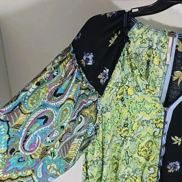 Free People Multicolor Paisley Blouse - Picture 7 of 15